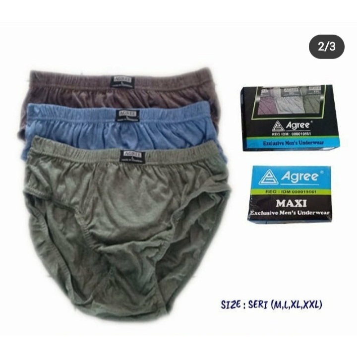 Agree Maxi Celana Dalam Pria Agree SIze M L XL XXL