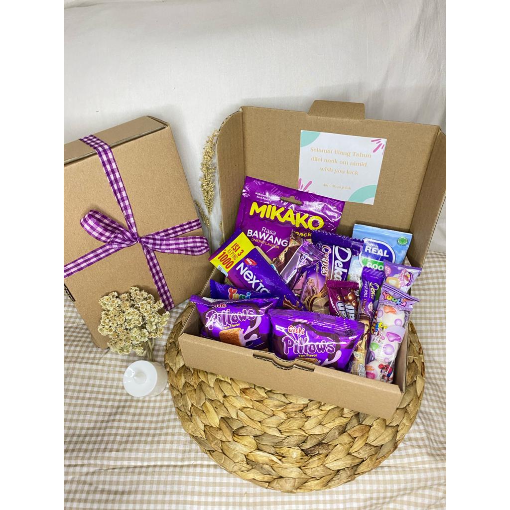 Box gift box snack mini gift mini snack hadiah snack HAMPERS TERMURAH