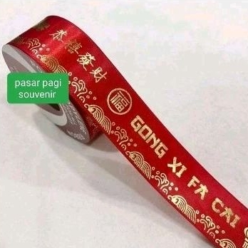 

PITA KADO MOTIF SINCIA CHINESE NEW YEAR IMLEK 1,5INCH 4CM (20YARD)