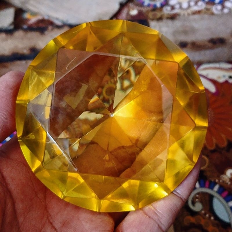 BATU YAKUT YELLOW SAFIR SAPPHIRE DIAMOND JUMBO MEWAH BERKWALITAS