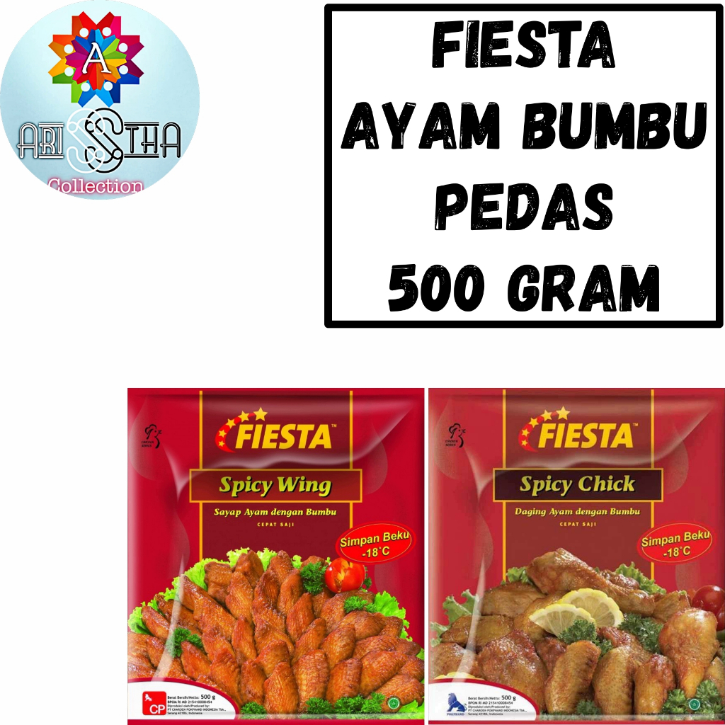 

Fiesta Spicy Wings Chick Sayap Ayam dengan Bumbu Pedas 500 Gram