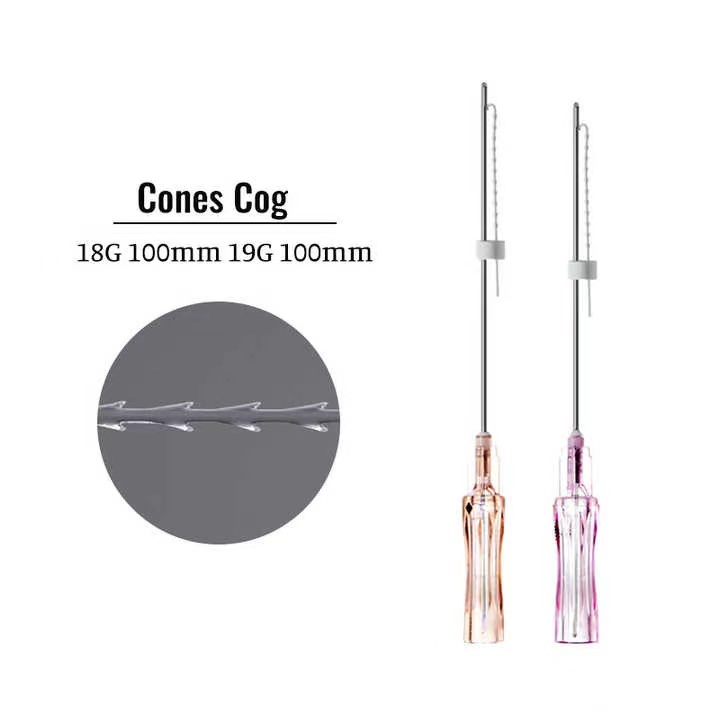 Minerva Face Thread lift  PCL Korea Benang Wajah Ecer 2 Pcs Original18g-100mm FISHBONE MOLDING