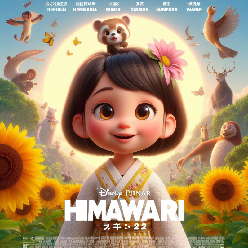 (SOFT FILE) EDIT FOTO POSTER DISNEY PIXAR 3D ANIMASI KARTUN VIRAL