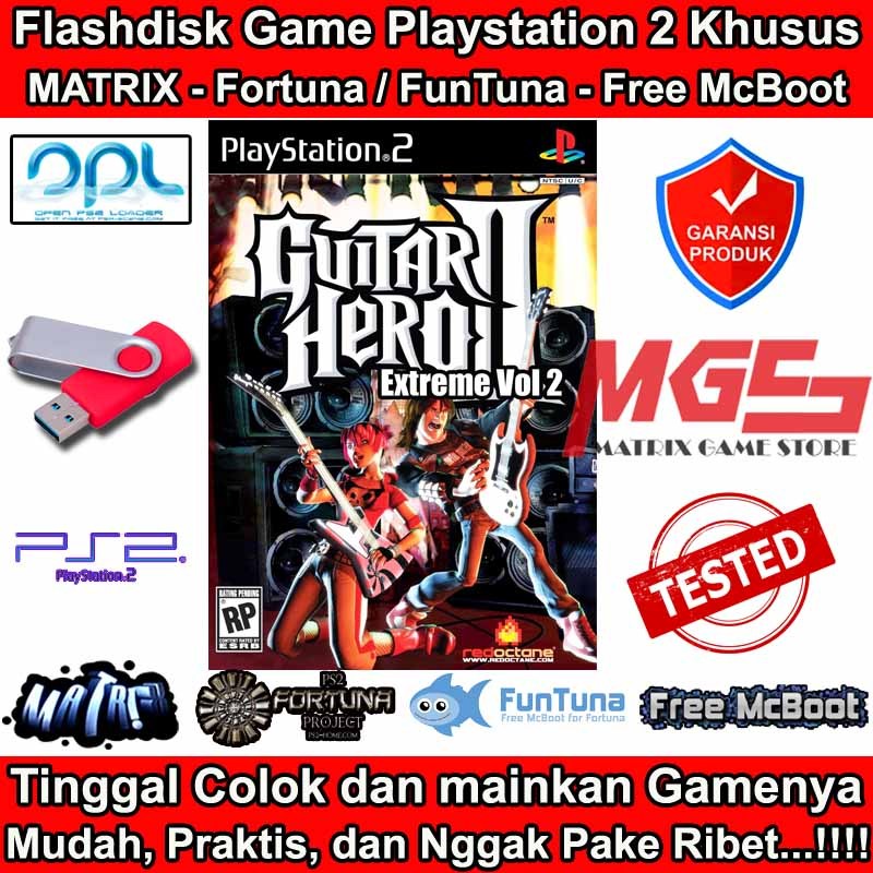 Flashdisk Game PS2 PS 2 Guitar Hero 2 Extreme