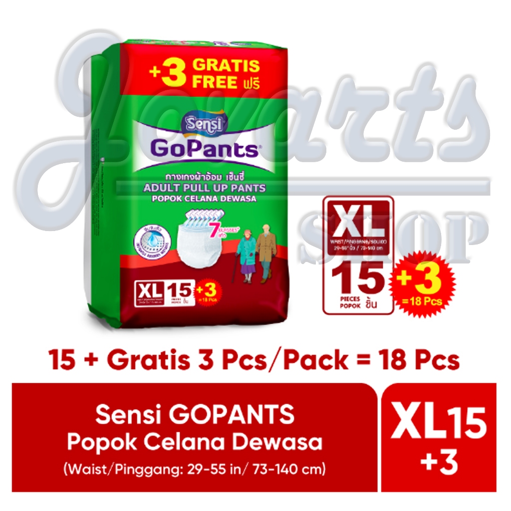 XL POPOK CELANA DEWASA UKURAN XL GOPANTS SENSI