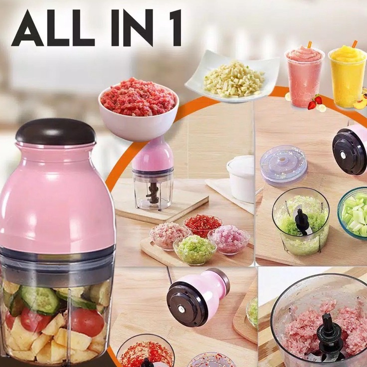 GROSIR ACQ Blender Capsule Cutter Blender Mini Blender Listrik Blender Daging Bumbu Blender Mpasi Re
