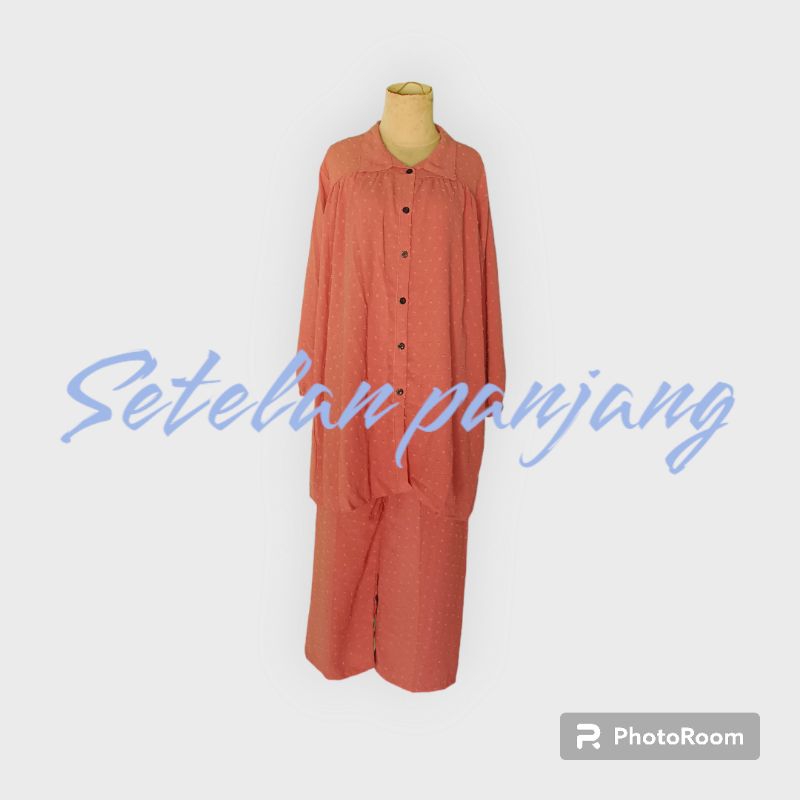 COD ~ Setelan Wanita Lengan Panjang Bahan Kringkel Rubi (Banting harga)✅