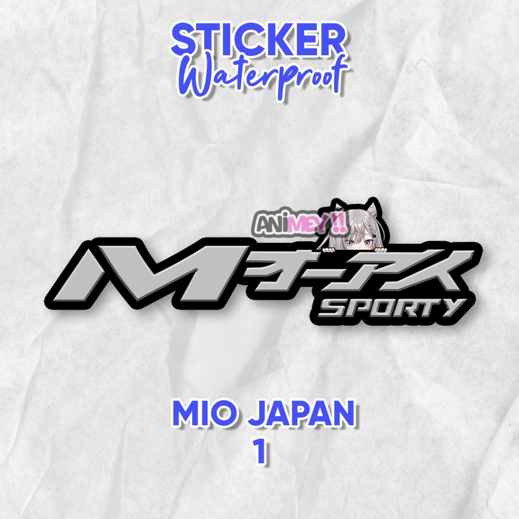 

Stiker Vestia Zeta Logo MIO Japan / Stiker Anime Waterproof