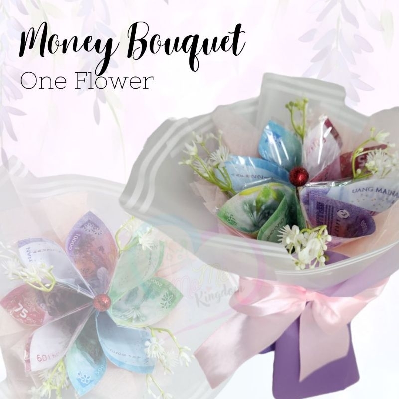Money Artificial Bouquet - One Flower