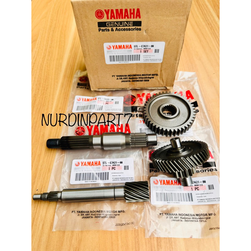 Gigi Rasio Set 5TL Gear Rasio Mio Sporty Mio Smile Mio Soul Karbu Fino Karbu ORI