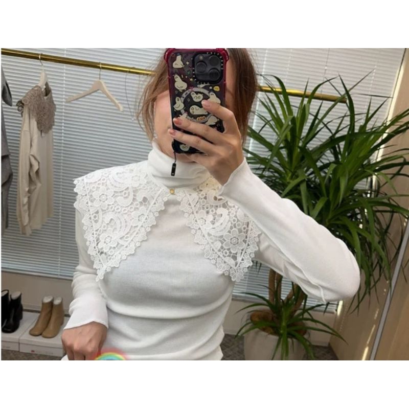 KERAH INSTAN/KERAH PALSU SIMPUL KUPU- KUPU DUA LAPIS BERONGGA/KERAH BESAR SELENDANG BUNGKUS BORDIR