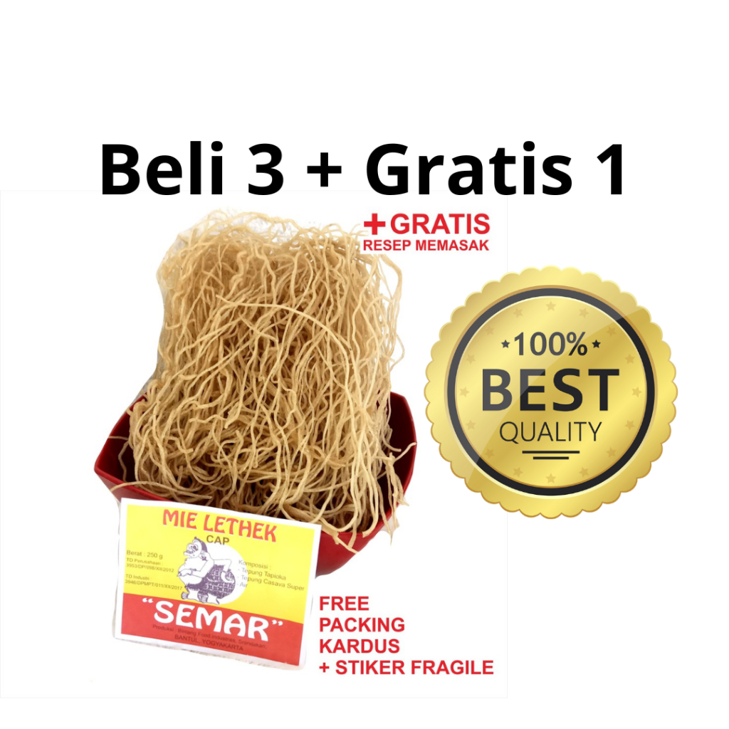 

Mie Lethek Cap Semar Khas Bantul 250 gram Gluten Free Kualitas Super Rasa Sehat Alami Yogyakarta