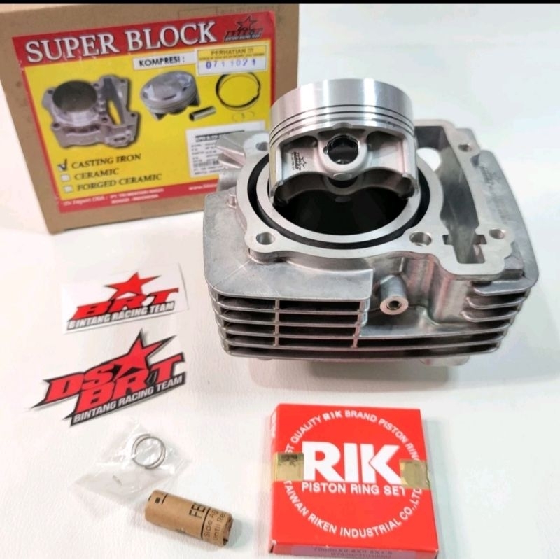 Blok Casting Nmax Aerox 62mm 66mm Forged Double Cooler BRT
