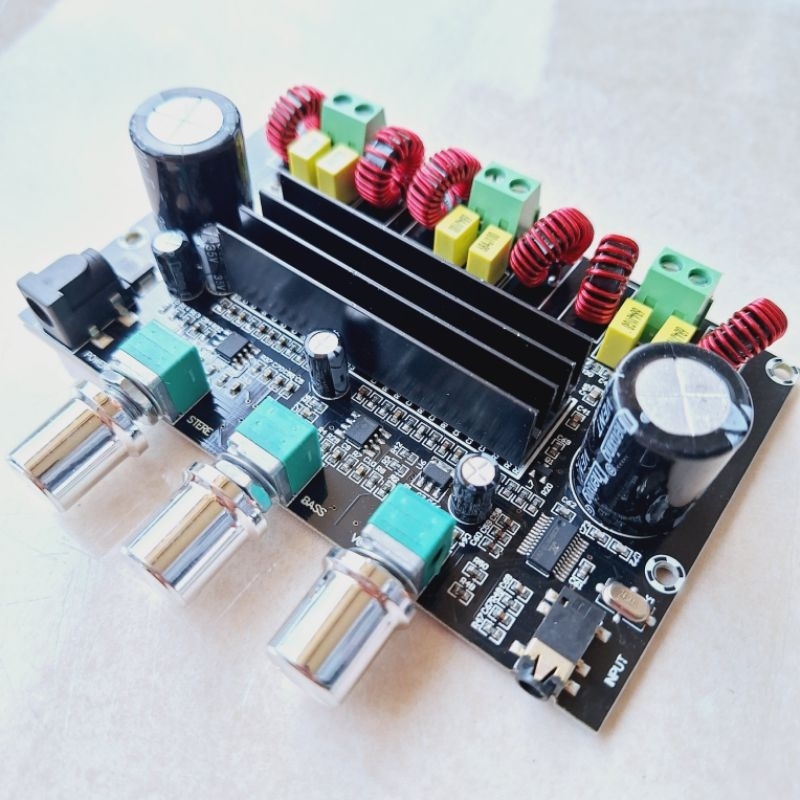 XH A305 Kit Ampli Class D 2.1 TPA3116D2 2X50 + 100 Watt Bluetooth XH-A305