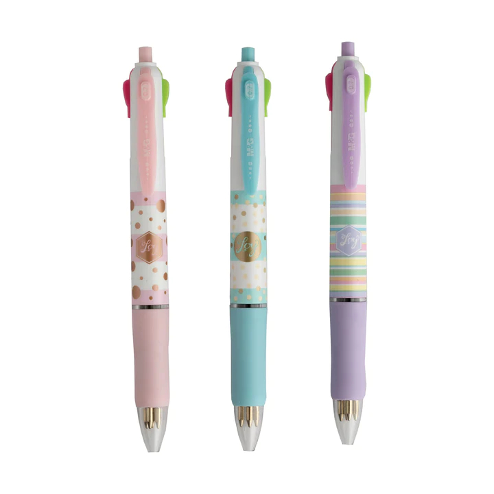 

Pulpen M&G 4 Colors In 1 Retractable Ball Pen 0.7mm ABP803R5 Ballpoint Original