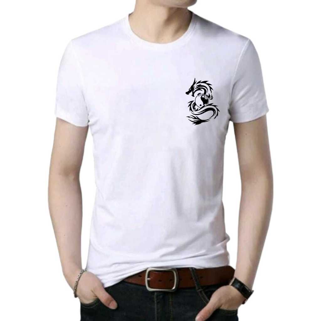 Kaos Naga Yin-Yang / Kaos UNISEX Pria Wanita Lengan Pendek
