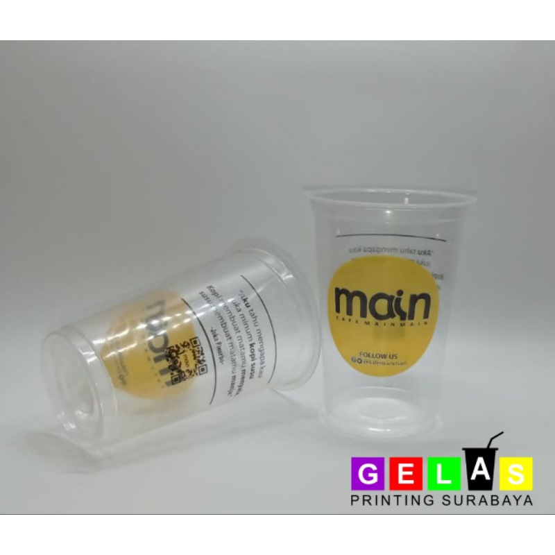 Printingcup 2 warna STARINDO 18oz Datar (8 gr)