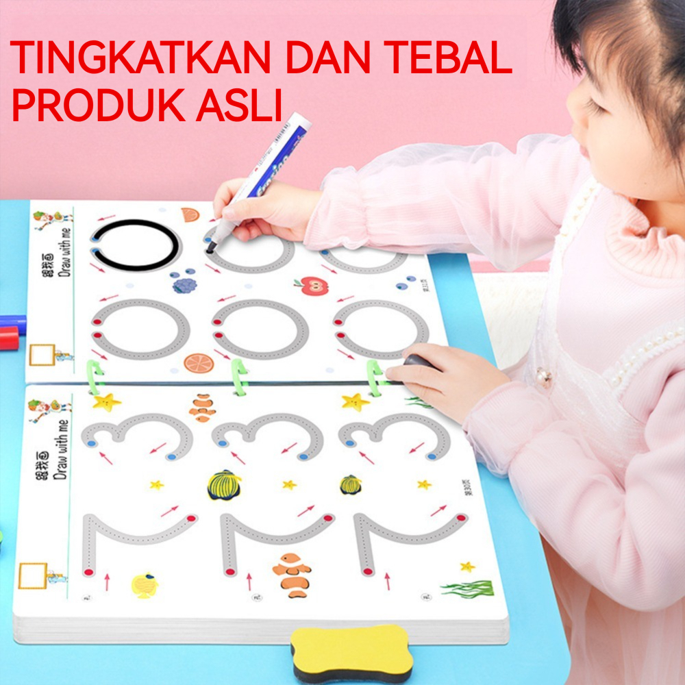 Magic Book 128 Activities  Dot Pen  Wipeable Kids Book  Learning Pen  Edu Games