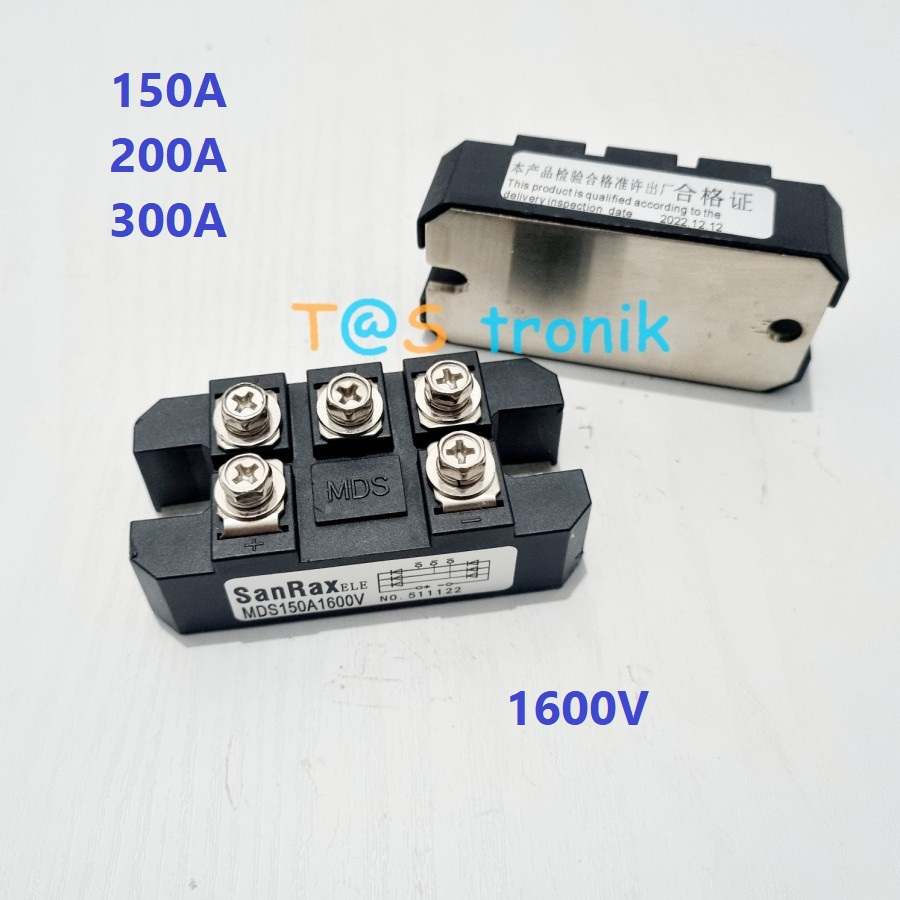 MDS 150A 200A 300A 1600V bridge 3phase dioda rectifier 3 phase dioda bridge