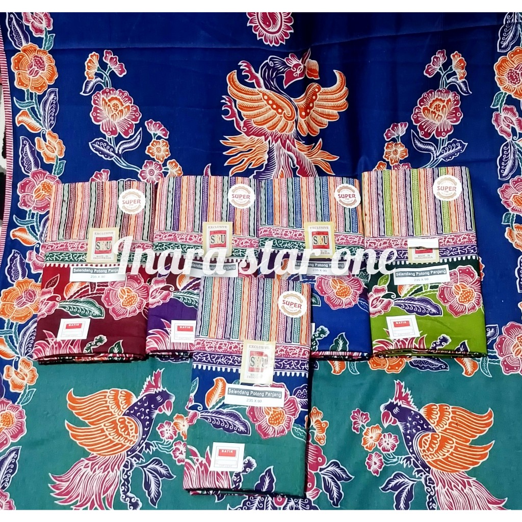 kain samping kebat panjang gendong bayi corak burung