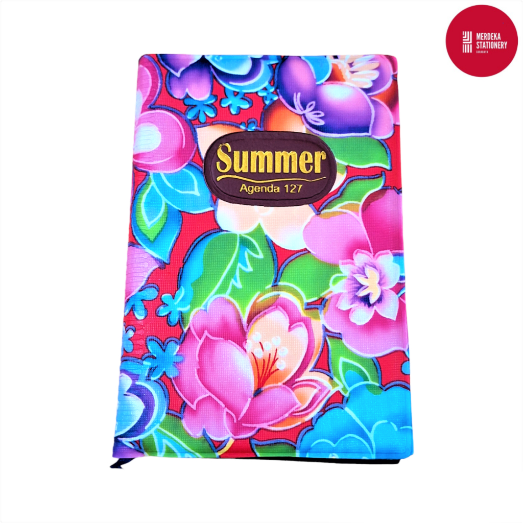 

Buku/Book Agenda/Notes Kain Mini Summer 127 Bunga 10,5x16cm 125 lembar