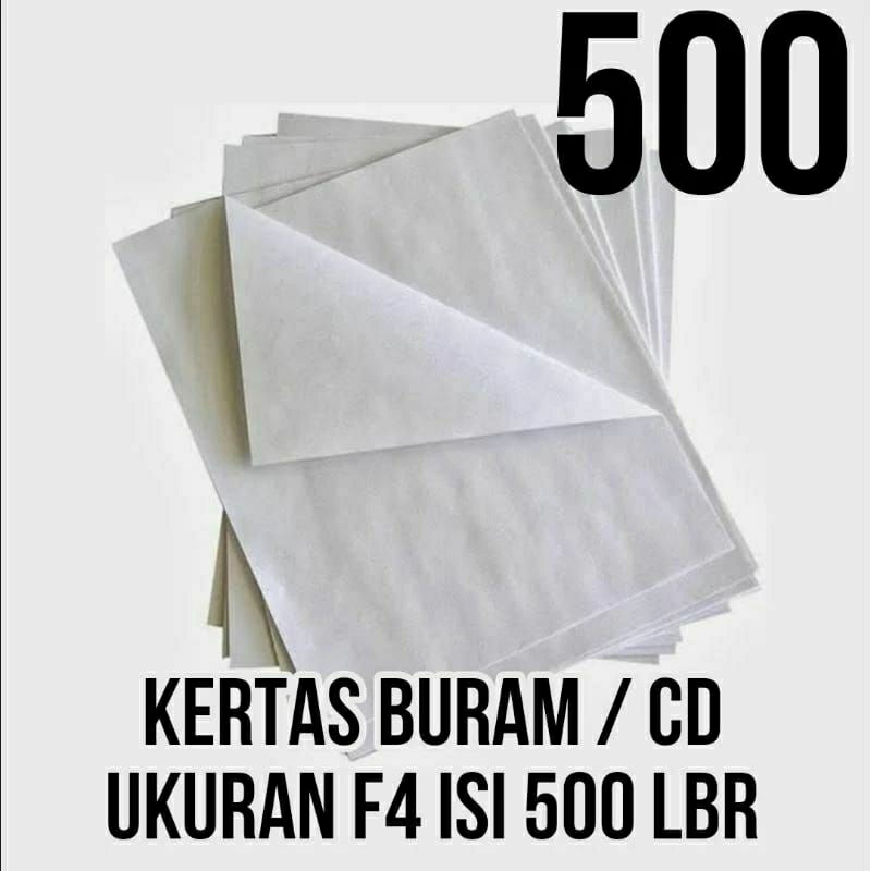 

[500 LEMBAR] Kertas CD / Kertas Buram uk F4