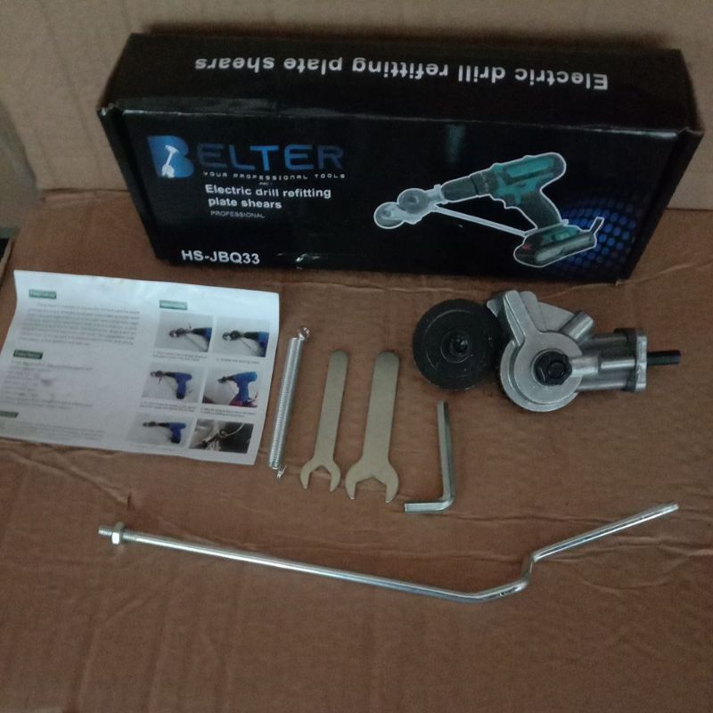 Adapter Bor Gunting Plat Tipis Adapter Mesin  Bor Pemotong Seng