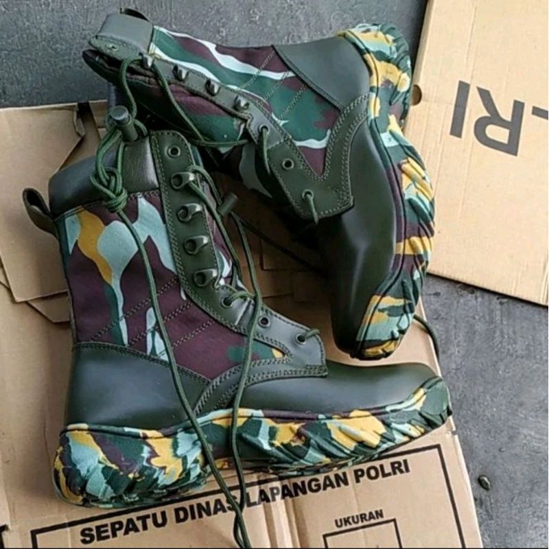 Sepatu PDL Loreng Jatah Brimob