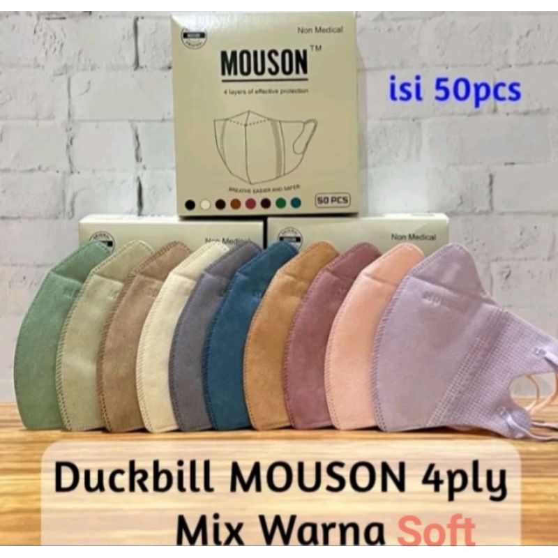 MASKER DUCKBIL MOUSON MIX WARNA SOFT