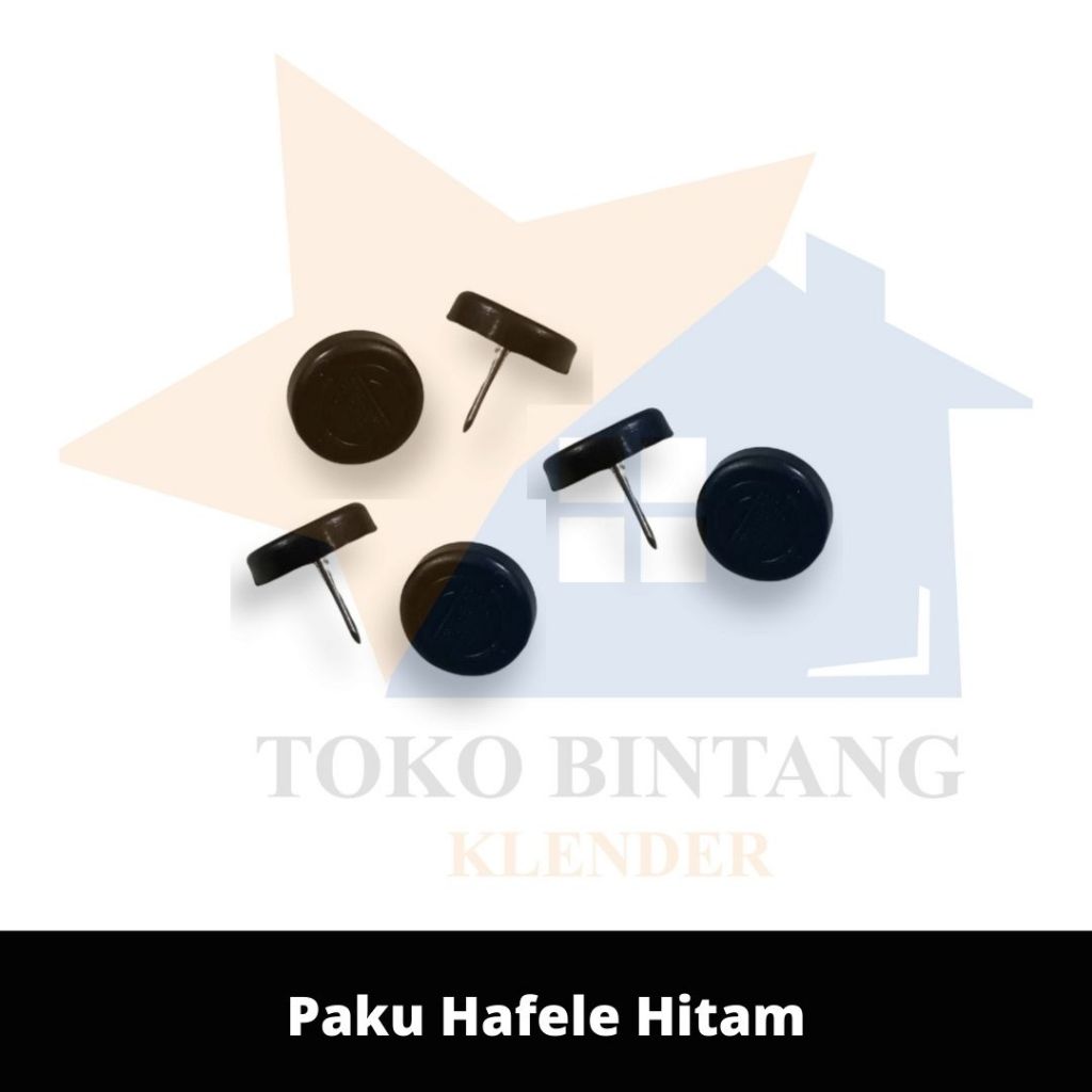 Paku Hafele Hitam (BKS @50PCS)