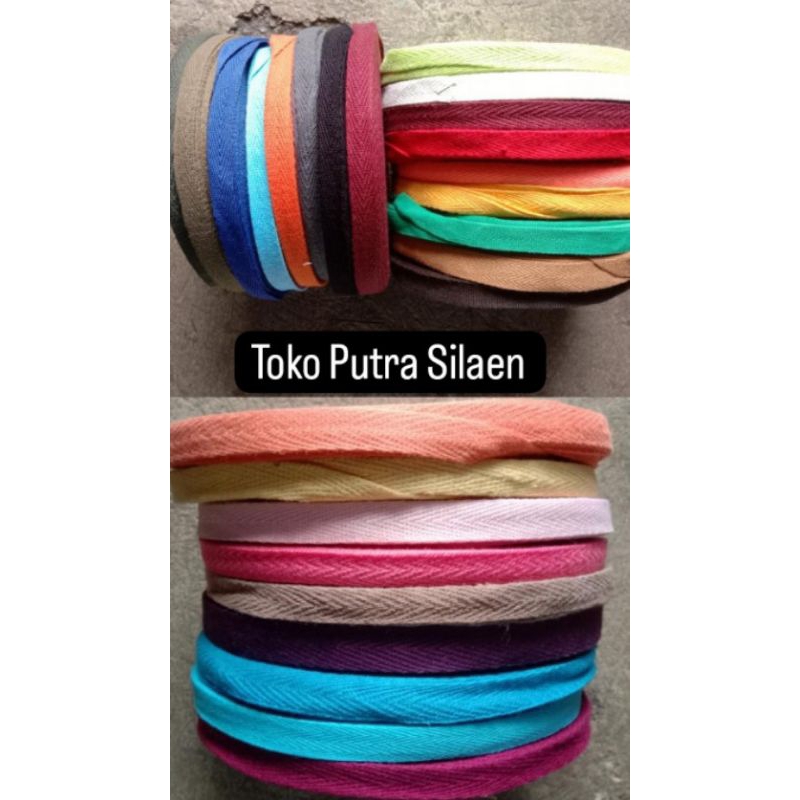 

pita katun lebar 1 cm isi 15 yard