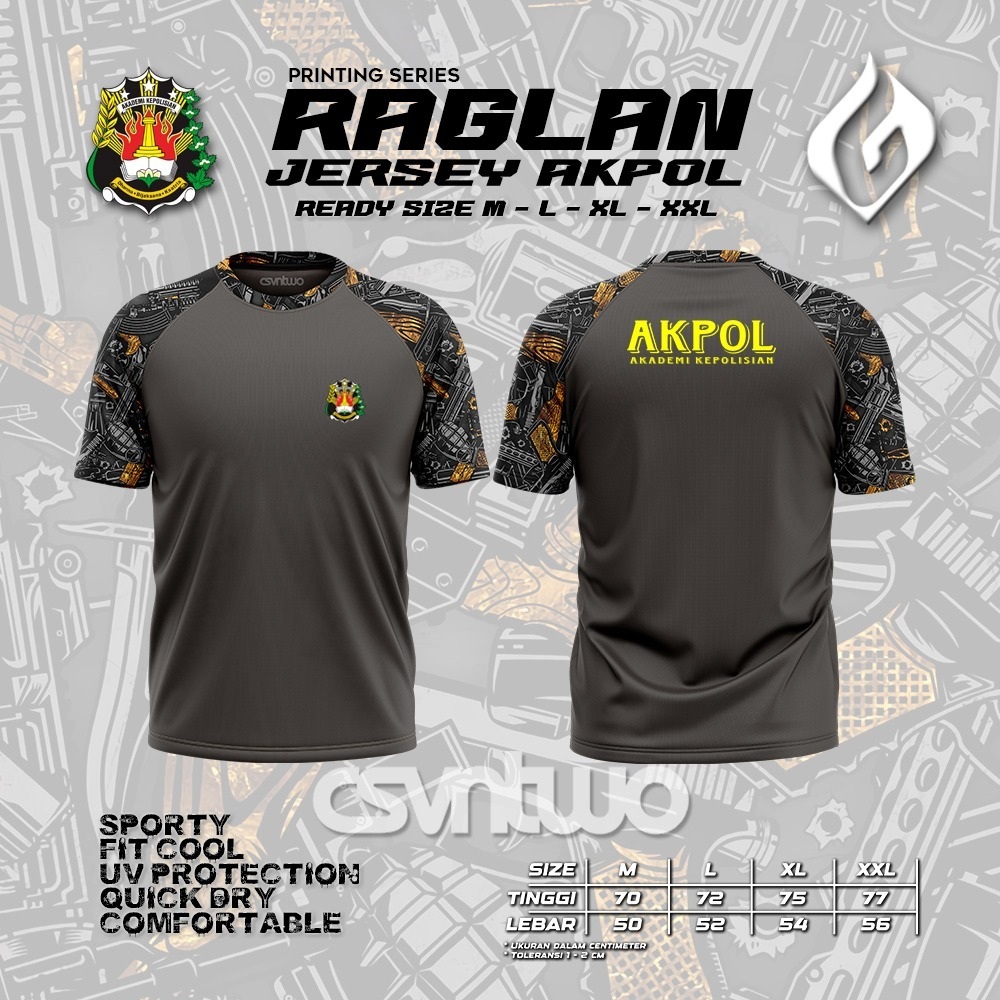 Kaos AKPOL Regland Printing Dryfit Milano / kaos Jersey AKPOL/ Akademi POLISI
