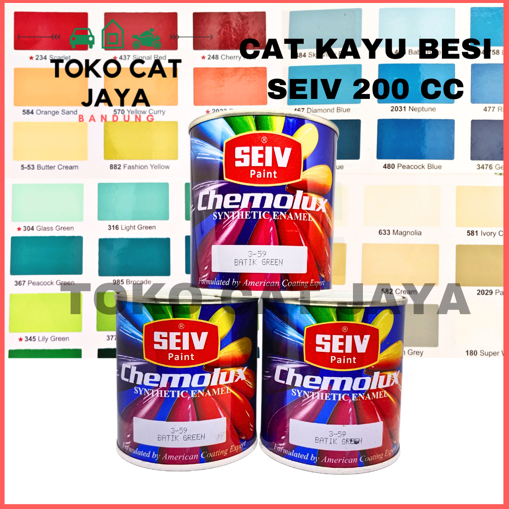 SEIV CHEMOLUX KECIL Cat Kayu dan Besi KECIL 200mL / Cat Kayu Kecil 200cc