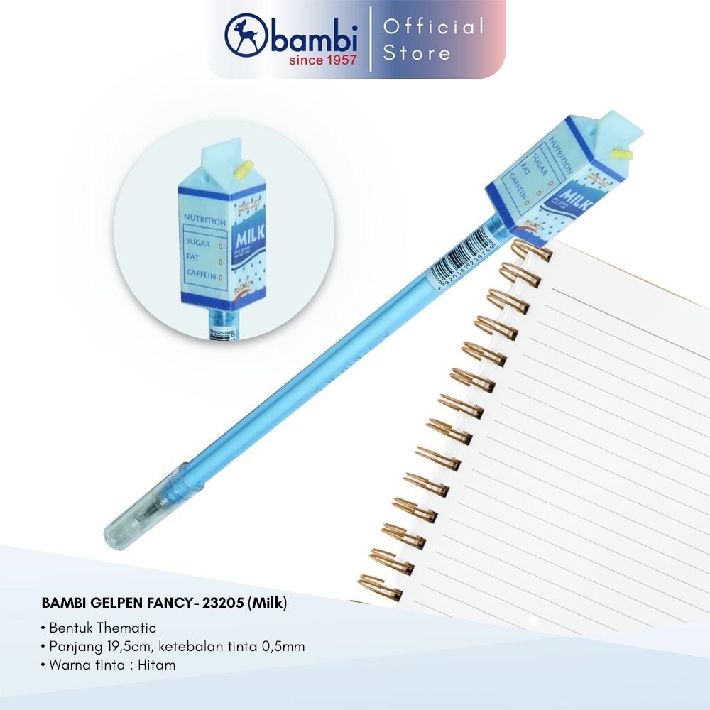 

Bambi Gelpen Fancy / Pulpen Lucu (Milk) - 23205