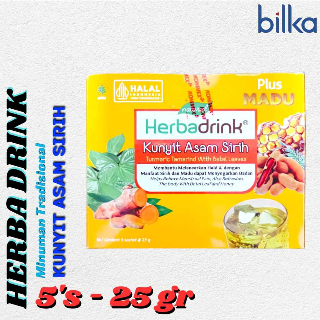 

HERBA DRINK Kunyit Asam Sirih 25gr/5sachet