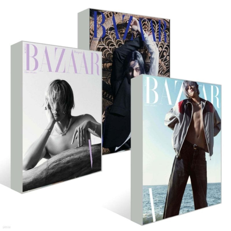 (PO & CICILAN) BAZAAR KOREA MAGAZINE - COVER V OF BTS