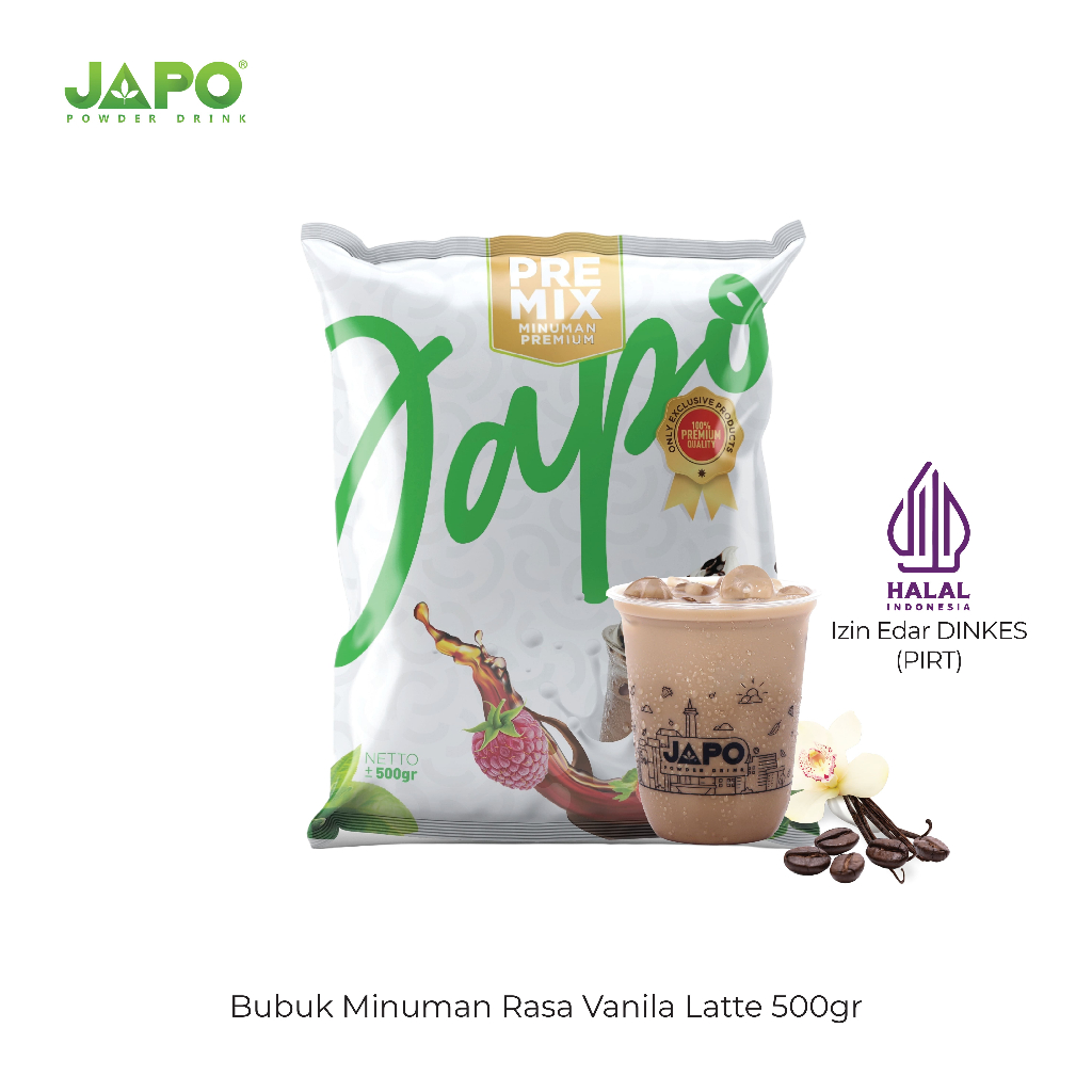 

JAPO Bubuk Minuman Vanila Late 500 Gr