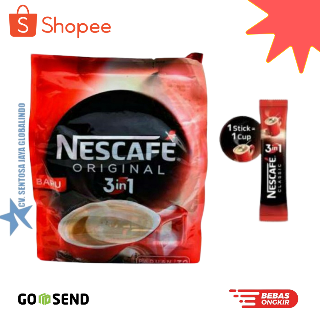 

Nestle Nescafe Original 3 in 1 525gr ( 30 x 17.5gr )