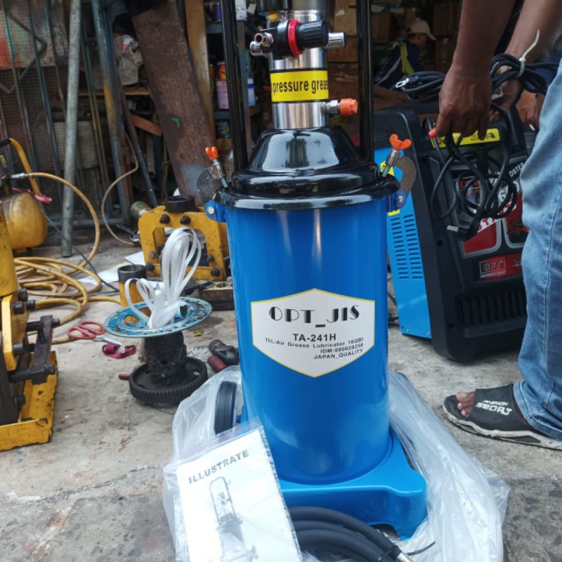 Pompa gemuk 15 liter OPT JIS Air grease pump