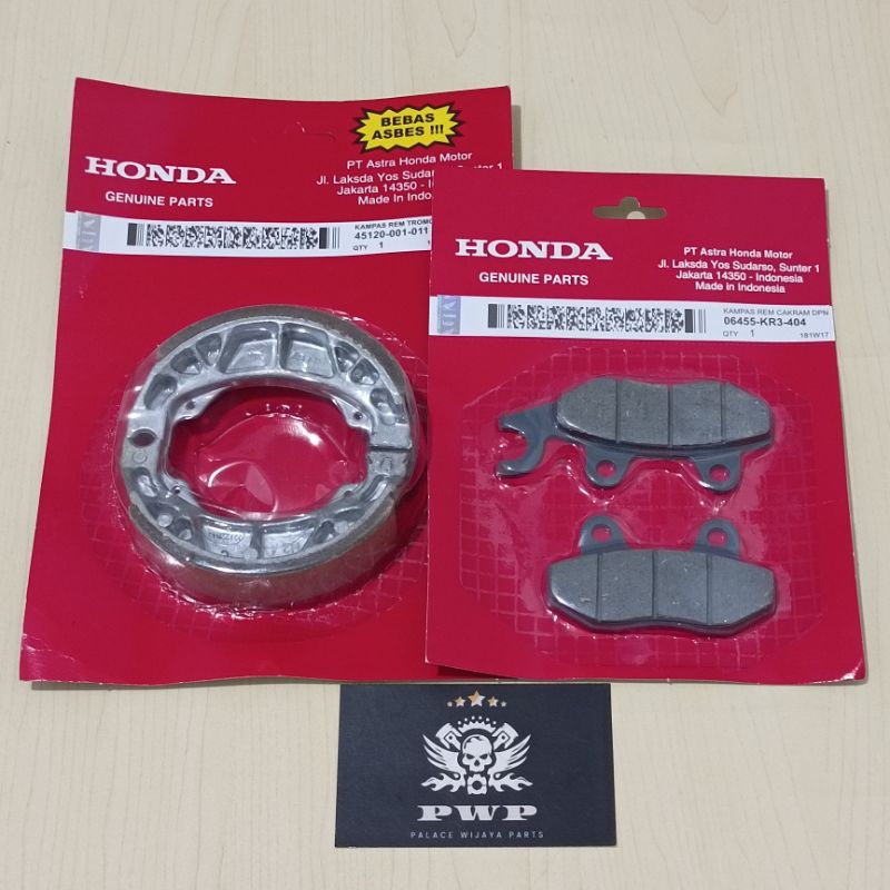 Kampas Rem Depan Belakang Dispad Supra X Grand Fit New Astrea Legenda Kharisma Blade Revo Honda 1Set