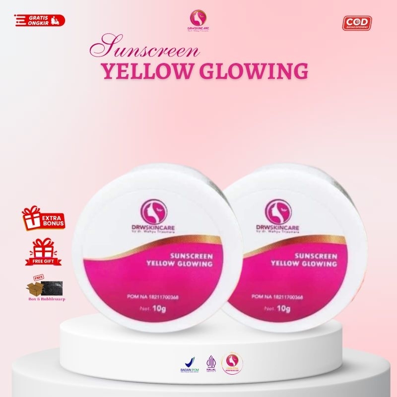 Drw Skincare Sunscreen Foundation (Sunscreen Yellow Glowing) SPF30 Glowing Tahan lama Ori
