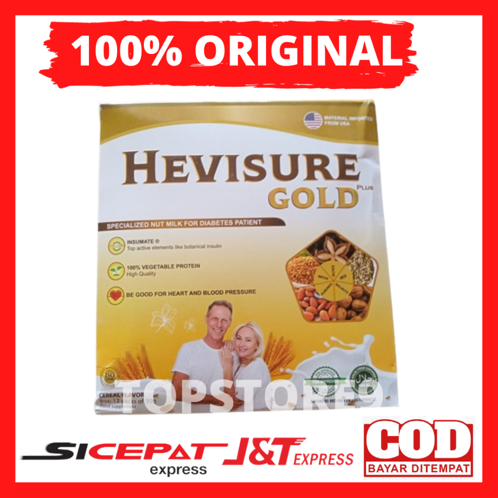 

Hevisure Gold Milk Original Susu Diabetes Kencing Manis Menurunkan Gula Darah Bpom Asli