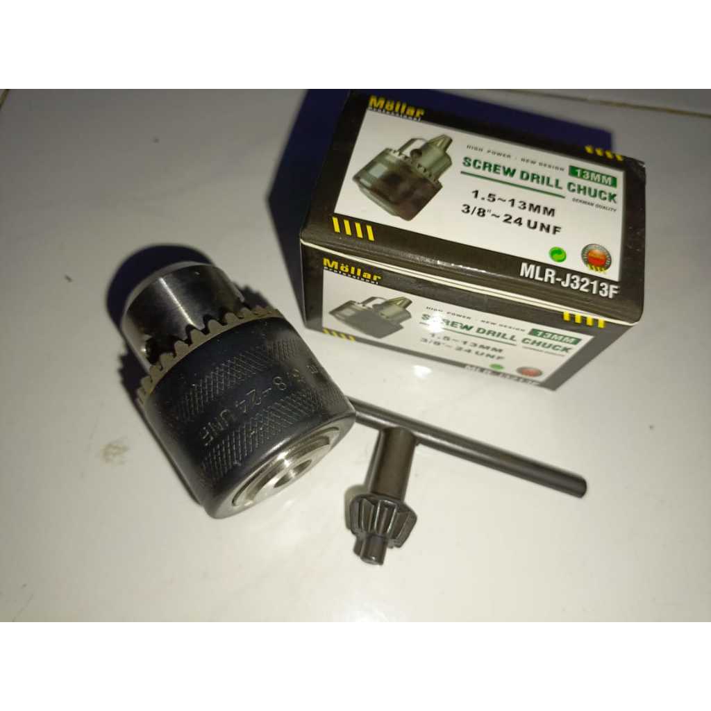 Kepala Bor 13mm / Kepala Mesin Bor 13mm / Drill Chuck 13mm / Kepala Bor 13mm Drat/Sock