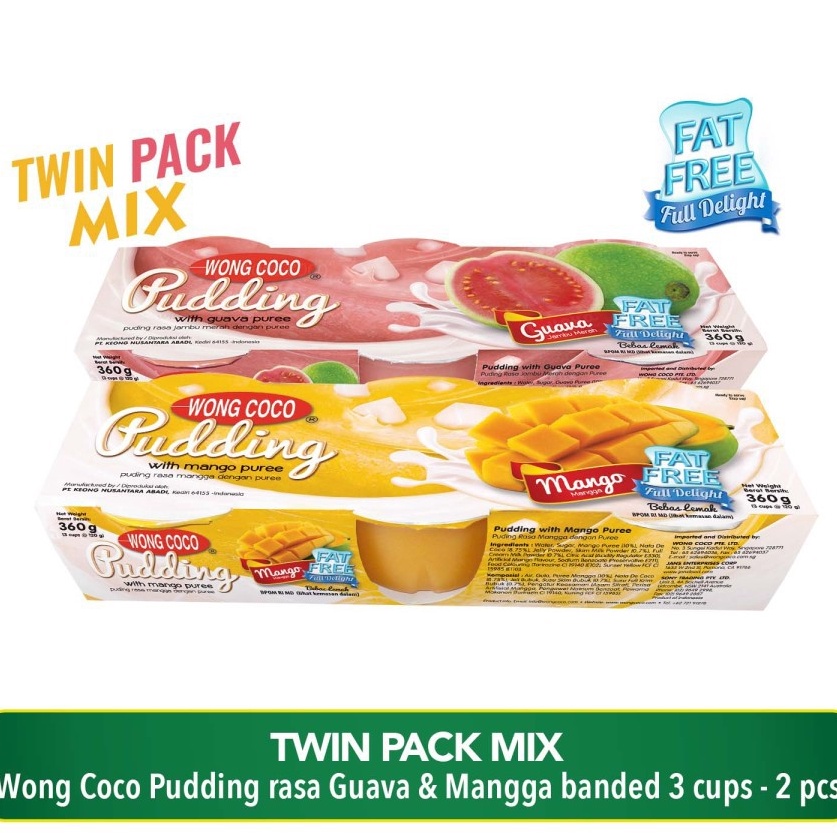 

l6 Stock Banyak TWINPACK MIX Pudding 12gx3 Banded Guava Mangga T72