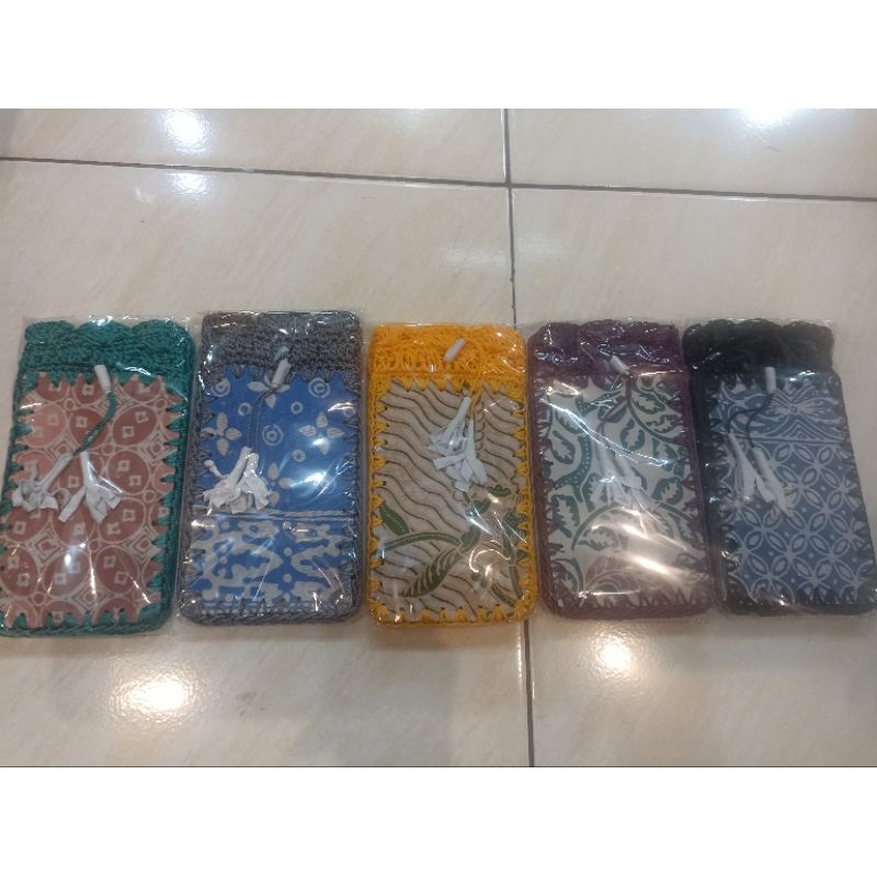 TAS RAJUT BATIK TAS HP TAS BATIK