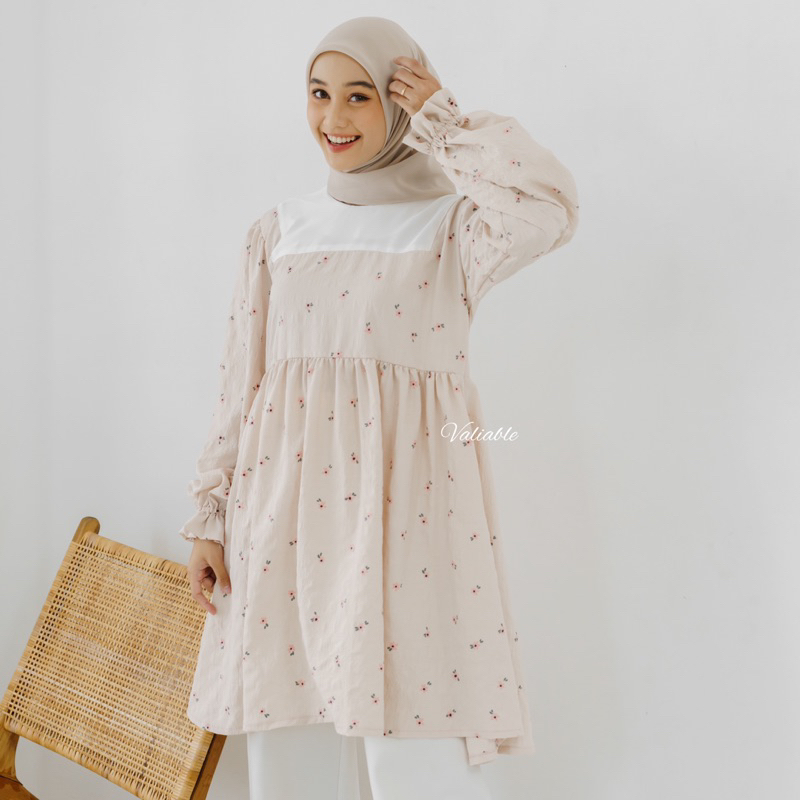 Tanaya Floral Pattern Tunic - Tunik Motif Bunga
