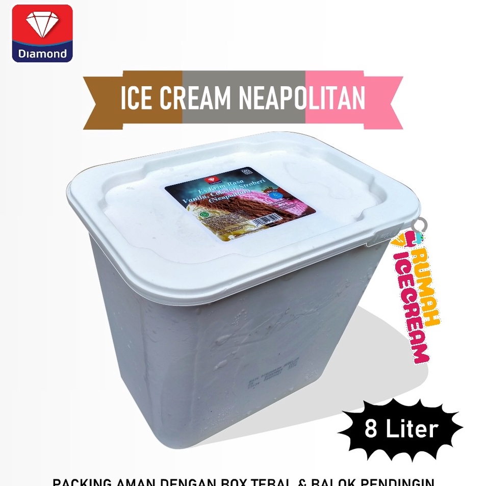 

CTJY379 99 BRANDS FESTIVAL Ice Cream Neapolitan 8 Liter Diamond