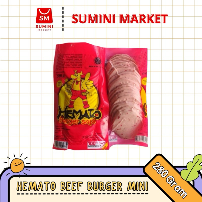 

Hemato Beef Burger Mini 20Pcs (280gram)