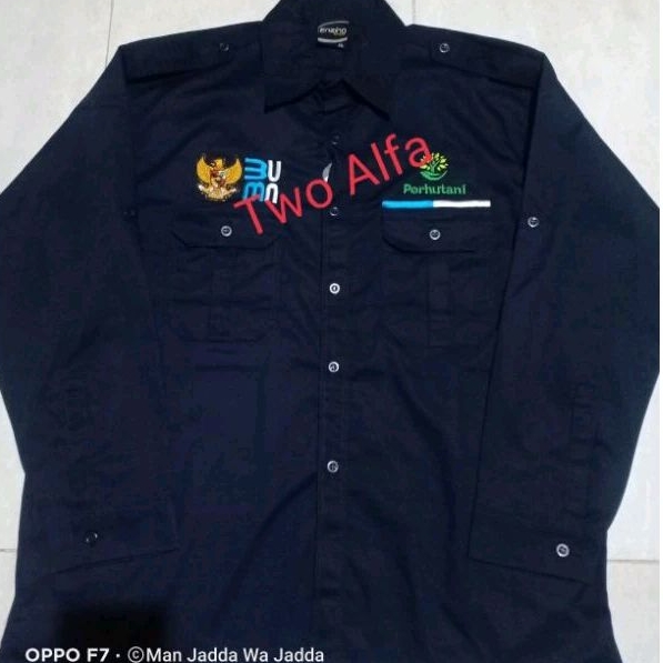 KEMEJA PERHUTANI SERAGAM BUMN PERHUTANI BAJU PERHUTANI PDH BUMN PERHUTANI.