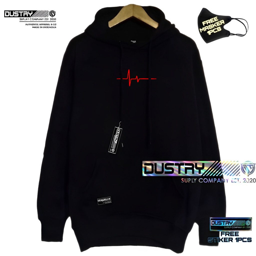 Sweater Pria Distro Hoodie DETAK Original Premium Sweter Laki Unisex Cewek Cowok Keren Bahan Tebal K